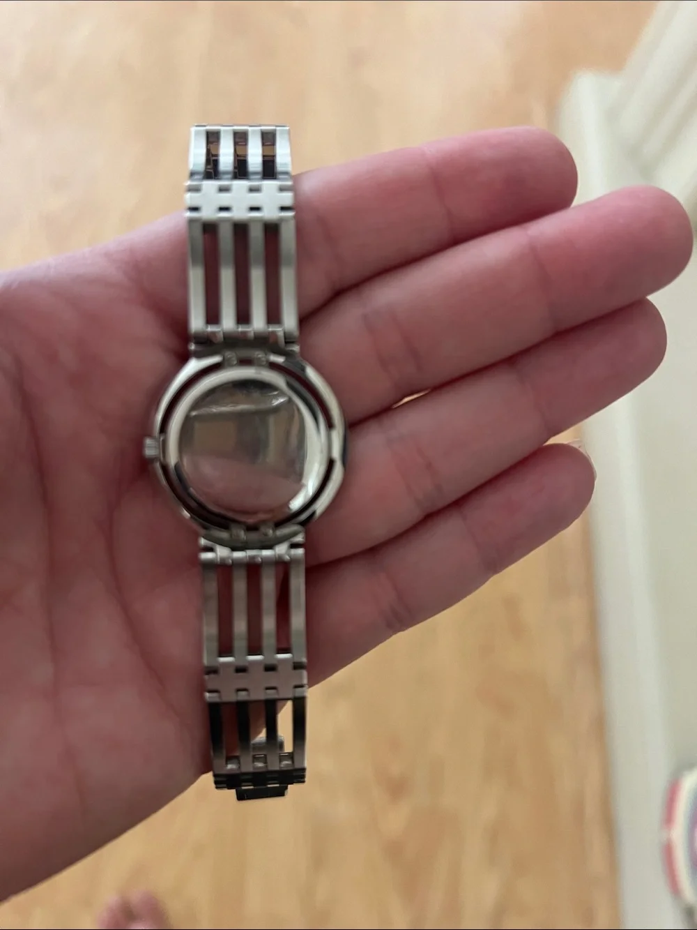 Movado Women's Silver Bracelet Watch with White Dial